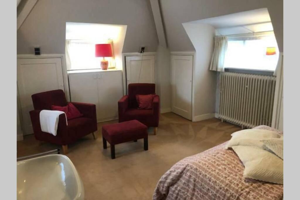 Vrijstaande Rietgedekte Villa Nabij Uitvalswegen 바세나르 외부 사진